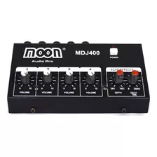 Consola Mixer 4 Canales Sonido Efectos Audio Moon Mdj400