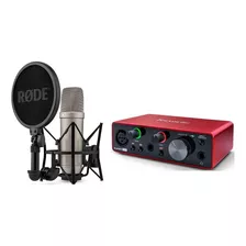 Micrófono Rode Nt1 5th Gen + Focusrite Scarlett Solo 