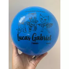 50 Bolas De Vinil Lembrança Personalizada 21cm