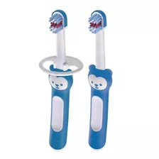 Kit De Escovas De Dente Para Bebê Babys Brush Menino - Mam Cor Azul