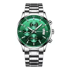 Reloj Para Hombre Crrju/verde