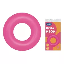 Boia Neon Mor Rosa 90 Cm - Redonda Inflável Piscina Praia