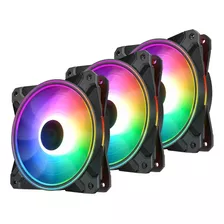 Pack Triple De Coolers 120mm Pwm Argb Deepcool Cf120 Plus