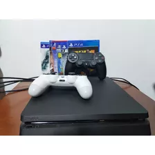 Playstation 4 Estándar 880gb, 2 Mandos Y 6 Juegos