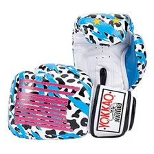 Guantes De Boxeo Yokkao 10 Oz Animalier Blanco