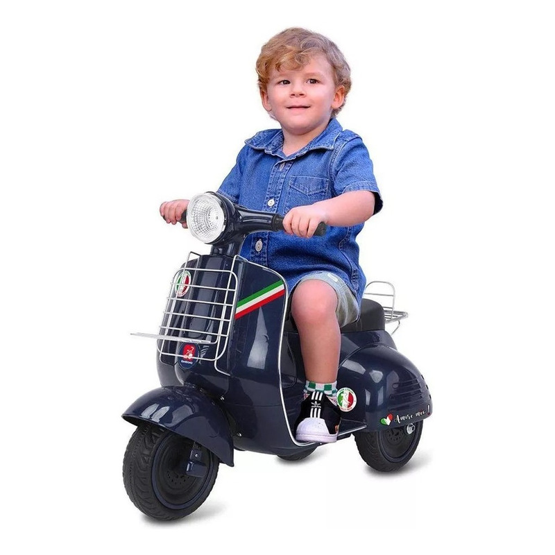 Mini Moto Elétrica Infantil 6V Lambreta Bandeirante 2903 Vermelha