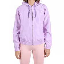 Campera Mujer Deportiva Impermeable Nylon Liviana Y Capucha