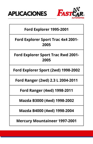 2 Amortiguadores Del. Ford Explorer Sport Trac 4x4 2001-2005 Foto 4