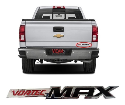 Emblema Vortec Max Todas Las Chevrolet Y Gmc Rojo/ Negro Foto 2