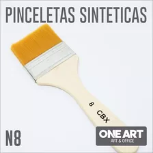 Pinceleta Sintetica Cbx Acrilico Oleo Barnices - N8 Env