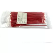 Amarras Plásticas Rojas 3,6x200mm Wurth / 100 Unidades