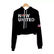 Cropped Moletom Now United Noah Urrea 07 Bandeira Eua..