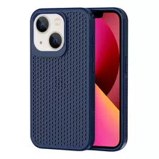 Funda De Disipación De Calor Azul Oscuro Para iPhone 13