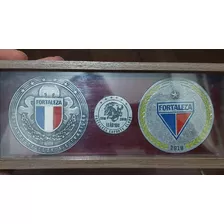 Kit Comemorativo Com 3 Medalhas Do Fortaleza Esporte Clube 