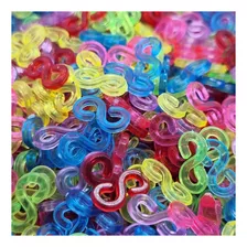 Clip S Fecho Para Pulseira De Elástico Loom Band - 600 Unid.