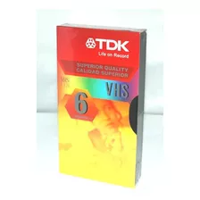 Tdk T-120 Vhs Cassette - 6 Horas
