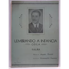 Partitura Piano Odila Lembrando A Infância Augusto Bardelli