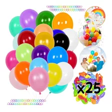 Pack Globos Lisos Cotillon Carioca Fiesta Cumpleaños Eventos