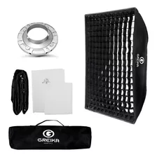 Softbox 60x90 Com Grid Para Flash Encaixe Bowens Greika