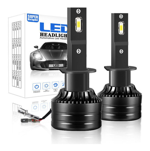 Kit De Focos Led H1 H7 De 30000 Lm Para Renault Sandero 2015 Foto 9