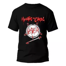 Camiseta Banda Slayer Haunting The Chapel Camisa Band Slayer