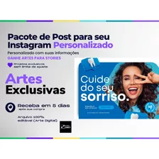 Pacote De 30 Posts Instagram - Receba Em 5 Dias + Stories