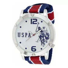 Reloj Hombre U.s. Polo Assn. Usc57003 Cuarzo Pulso En Nylon