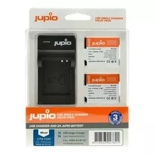 Jupio Pair Of Dmw-bcm13e Batteries And Usb Single Charger Va