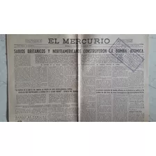 Portada Histórica El Mercurio Bomba Atomica