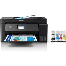 Impresora A Color Multifunción Epson Ecotank L14150 Con Wifi Negra 100v/240v