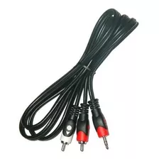 Cable Mini Plug 3.5mm Macho A 2 Rca 3.6 Mt Ficha Reforzado