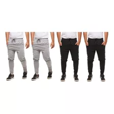 Combo 4 Calça Moleton Masculina Skinny Slim Sport Luxo M5 