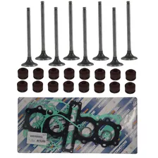 Kit Com 8 Válvulas Admissão + 16 Retentores Junta Cbx 750