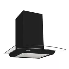 Exaustor Depurador De Cozinha Suggar Esmeralda Touch Aço Inoxidável E Vidro De Parede 600mm X 57mm X 500mm Preto 220v