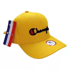 Gorra Champion Amarilla Bisera Curva Ajustable