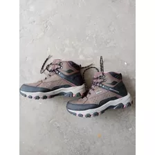 Botin Outdoor Skechers Memory Foam Waterproof Bicolor Mujer