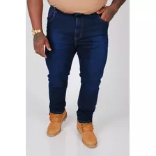 Calça Plus Size Tamanho Grande Jeans Com Lycra Masculina