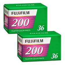 2 Rollos 35mm Color Fuji X 36 Fotos 200 Asa Camara Analogica