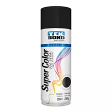 Tinta Spray Preto Fosco Uso Geral 350ml Tek Bond