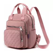 Mochila Bordada E Impermeable De Nailon Para Mujer