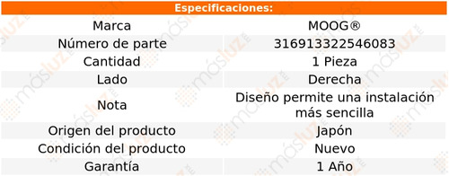 1- Terminal Exterior Derecha Para Lexus Es350 2007/2012 Moog Foto 3