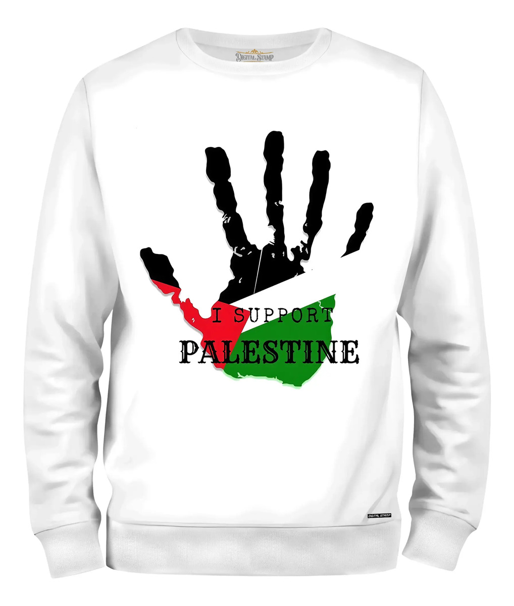 Buzo Frisa Palestina Mano Bandera A224 Dtg Premium