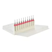 Caja 10 Brocas Pcb 1.0mm Vástago Dremel 3.175 [ Max ]