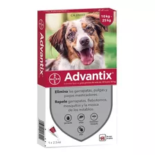 Pipeta Advantix De 10 A 25 Kg Para Perros Razas Mascotas 