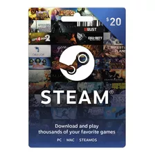 Tarjeta De Regalo Steam - 20 Usd - Solo Eeuu