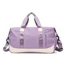 Maleta Deportiva Gym Viaje Impermeable Morral De Moda Tp Am7 Color Morado