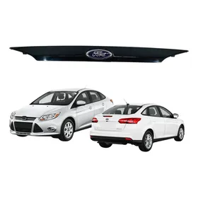 Friso Moldura Suporte Luz Placa Ford Focus Sedan 2014 2015 Preto