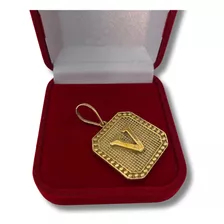 Pingente Placa Letra Garantia Eterna Na Cor De Ouro 18k