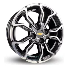 Rodas Chevrolet Cobalt Celta Onix Aro 15 4x100 (jogo) +bicos Cor Preto Com Diamantado