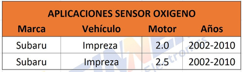 Sensor Oxigeno Subaru Impreza 2.0 2.5 Foto 5